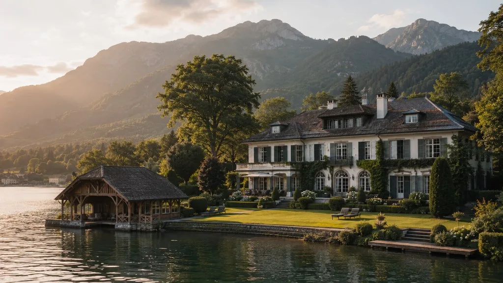 Luxusvilla am See in Alpennähe — Top-Lage für Luxusimmobilien in Deutschland